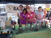 Adina, Izzy, Craig and Sharon in the Raffle Tent